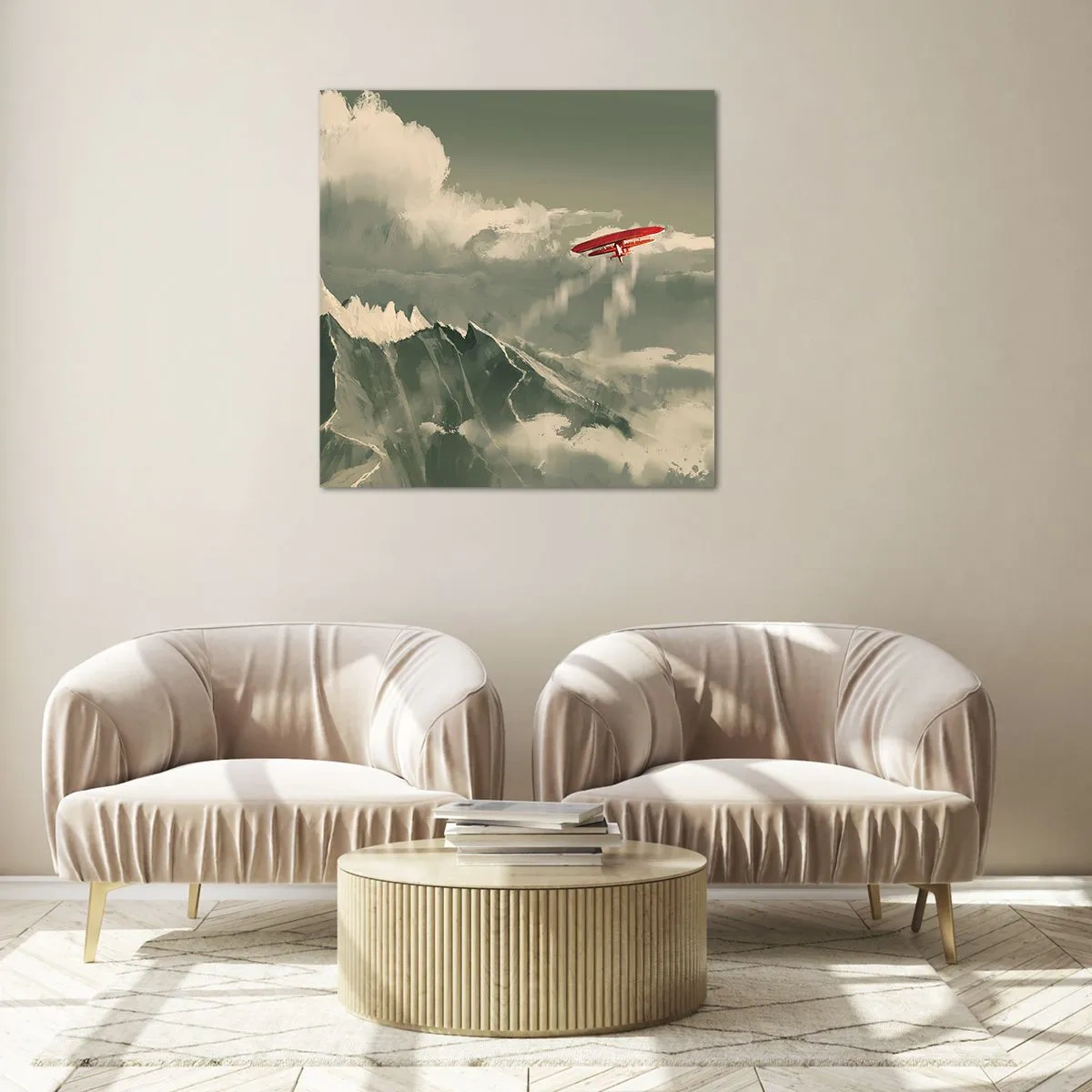 Obraz na skle - Nebojácný průkopník - 30x30 cm