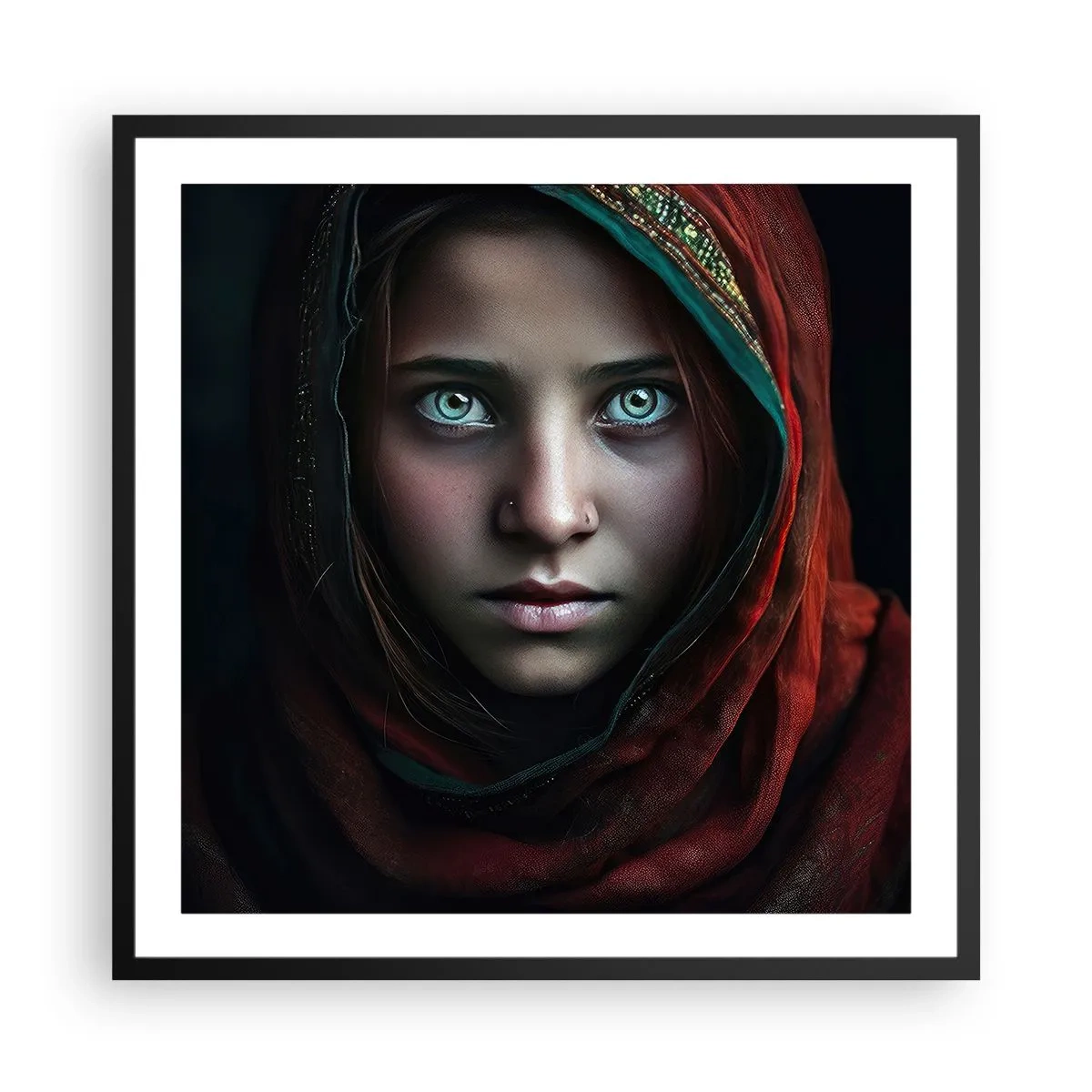 Plakát v černém rámu - Východní princezna - 60x60 cm
