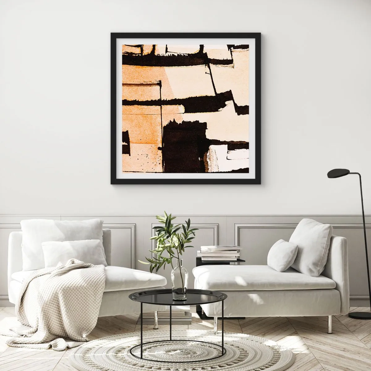 Plakát v černém rámu - Avšak pořádek - 40x40 cm