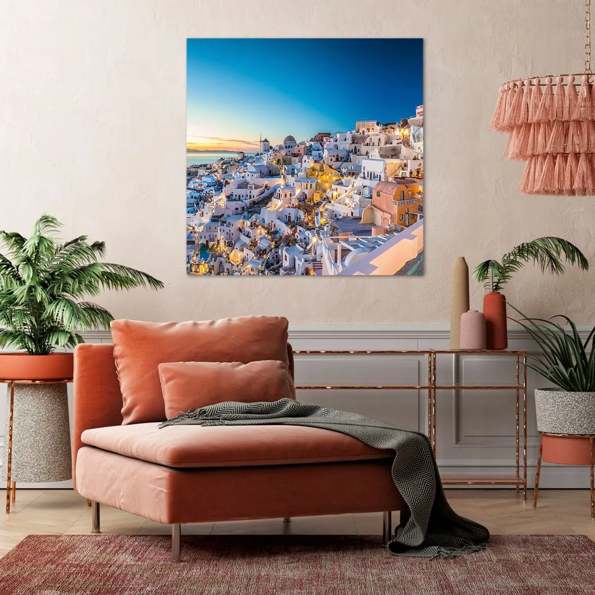 Obraz na plátně - Esence Řecka - 70x70 cm