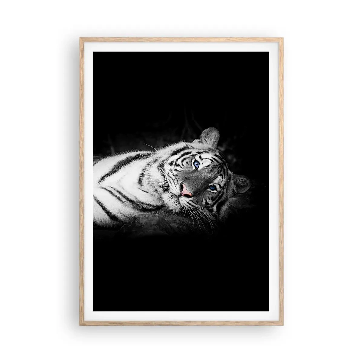 Plakát v rámu světlý dub - Divočina a klid - 70x100 cm