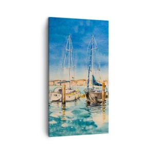Obraz na plátně - Slunečná laguna - 45x80 cm