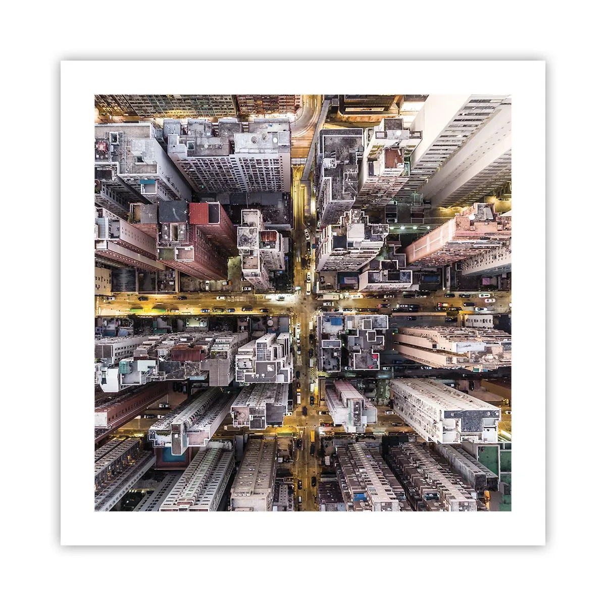 Plakát - Pozdrav z Hongkongu - 50x50 cm
