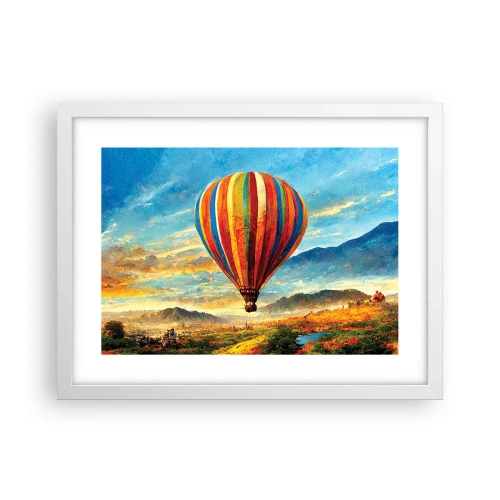 Plakát v bílém rámu - V tichu je toho vidět víc - 40x30 cm