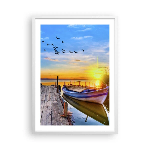 Plakát v bílém rámu - Na shledanou zítra - 50x70 cm