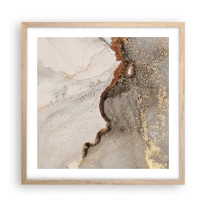 Plakát v rámu světlý dub - Na hranici barev - 50x50 cm