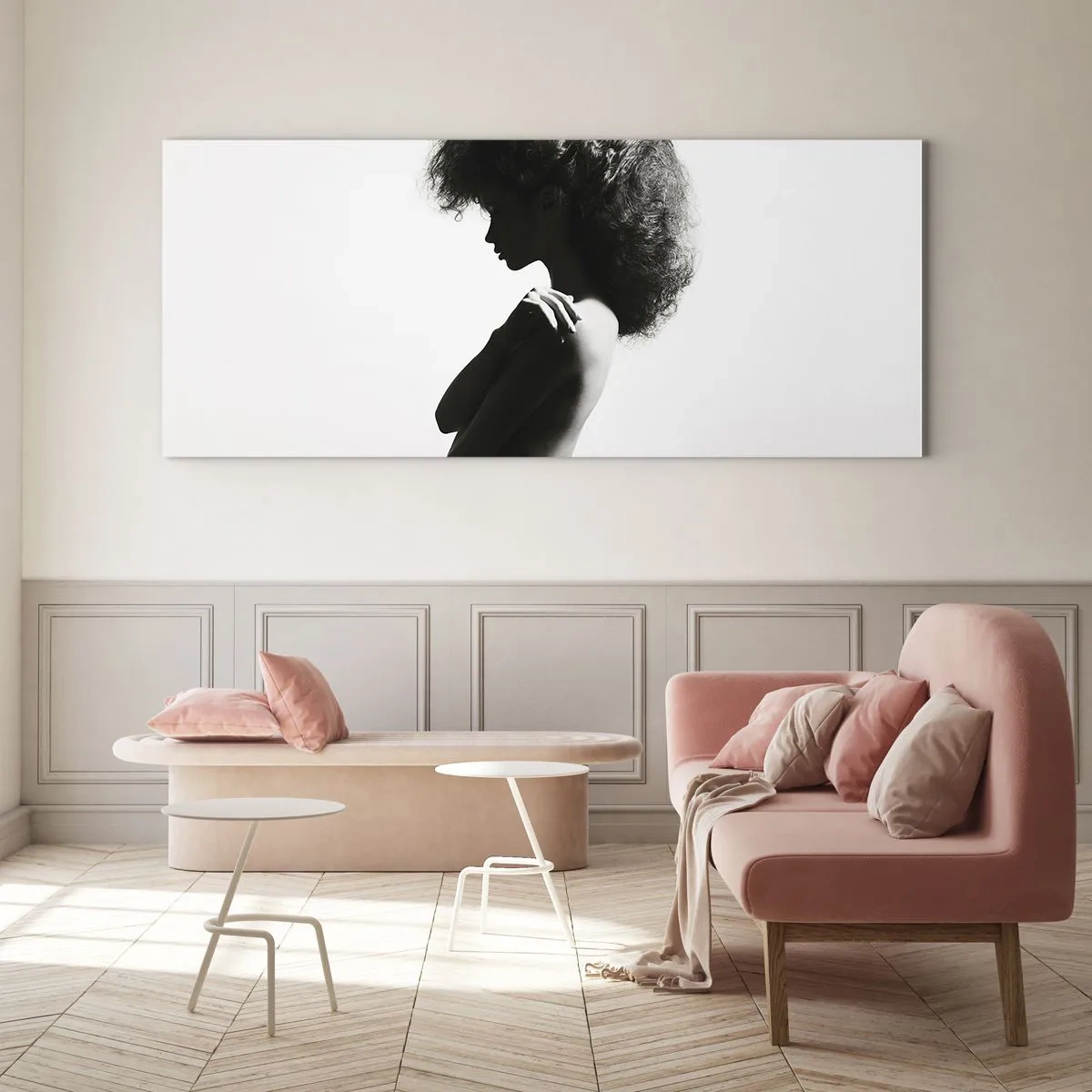 Obraz na skle - Jako květina na štíhlém stonku - 120x50 cm