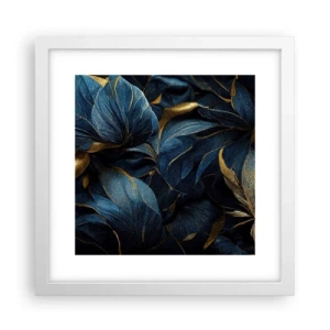 Plakát v bílém rámu - Podšívané zlatem - 30x30 cm