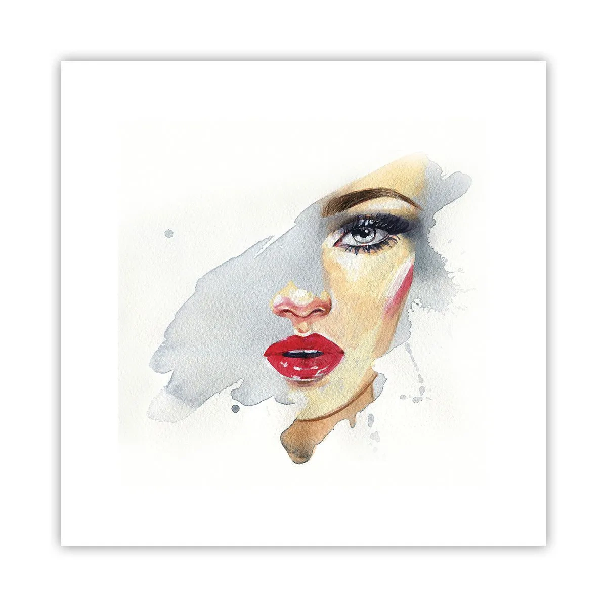 Plakát - Odraz v kapce vody - 30x30 cm