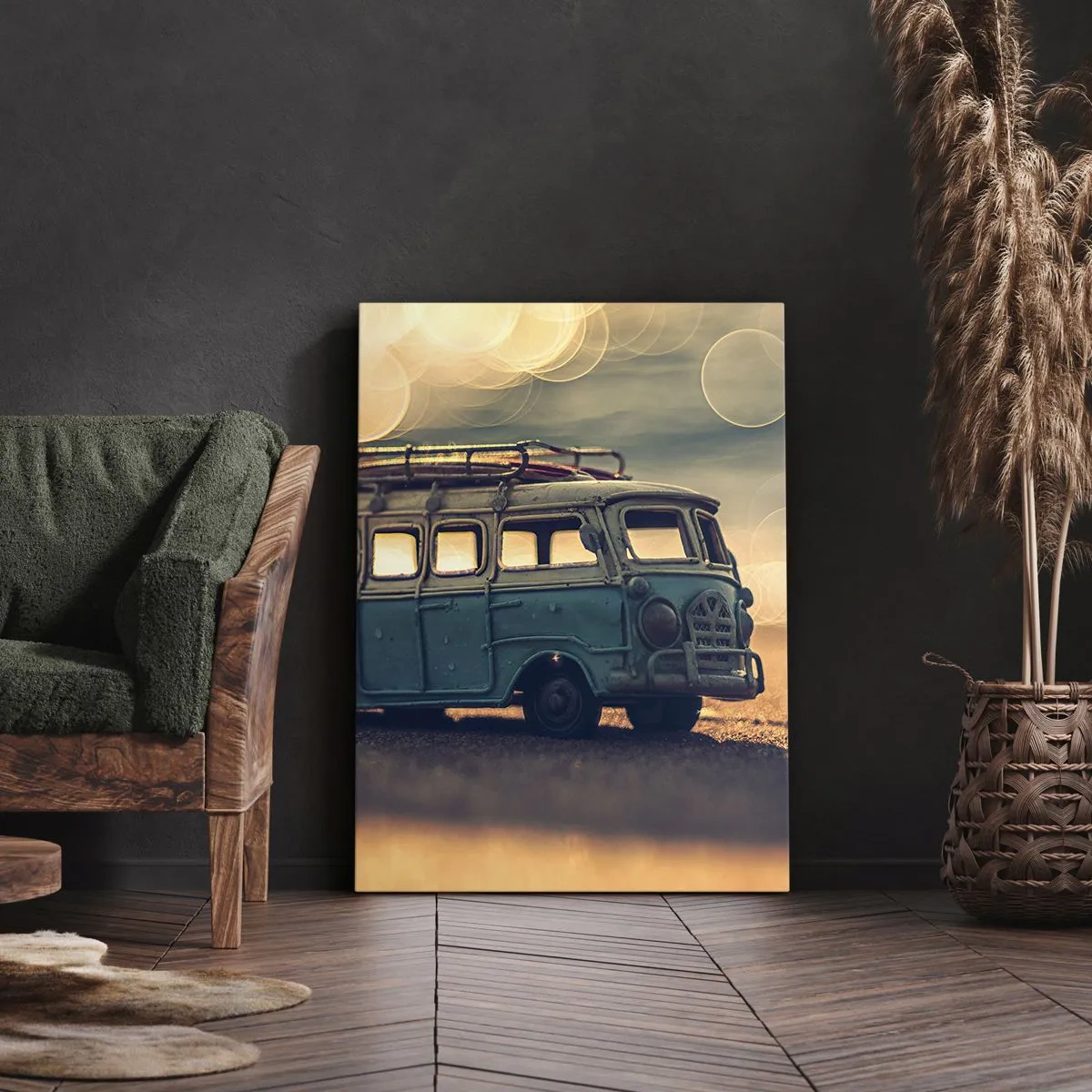 Obraz na plátně - Konec bůžků: peněz a práce - 65x120 cm