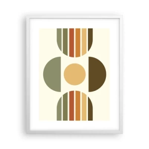 Plakát v bílém rámu - V barvách země - 40x50 cm