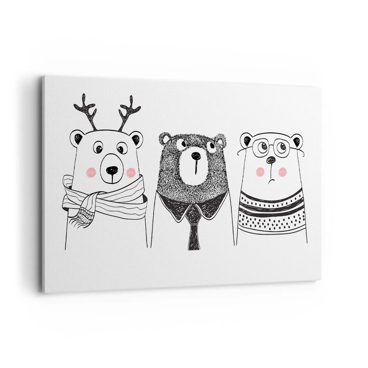 Obraz na plátně - Medvěd, medvídek a méďa - 120x80 cm