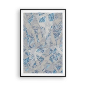 Plakát v černém rámu - V šedomodrém labyrintu - 61x91 cm