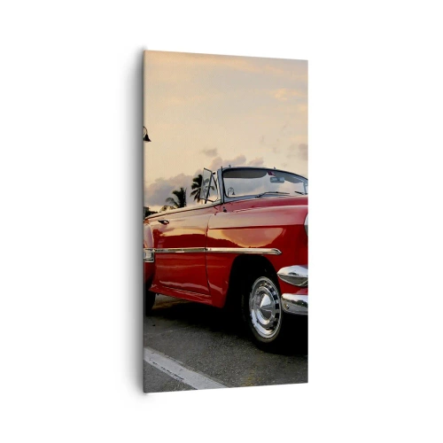 Obraz na plátně - Červený žár tropů - 65x120 cm