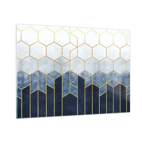 Obraz na skle - Kompozice v synkopickém rytmu - 100x70 cm