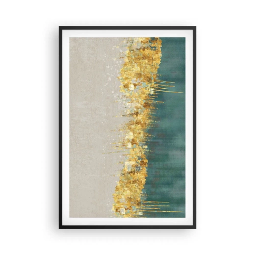 Plakát v černém rámu - Zlatá hranice - 61x91 cm