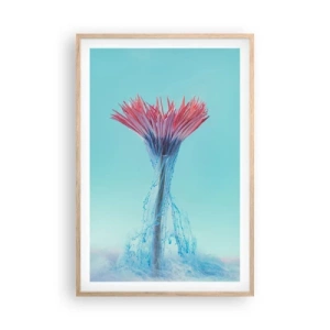 Plakát v rámu světlý dub - V osvěžujícím objetí - 61x91 cm