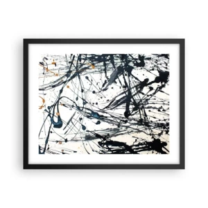 Plakát v černém rámu - Expresionistická abstrakce - 50x40 cm