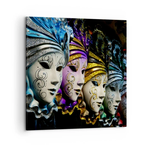 Obraz na plátně - Tajemství ve zlaté a ve stříbrné - 50x50 cm