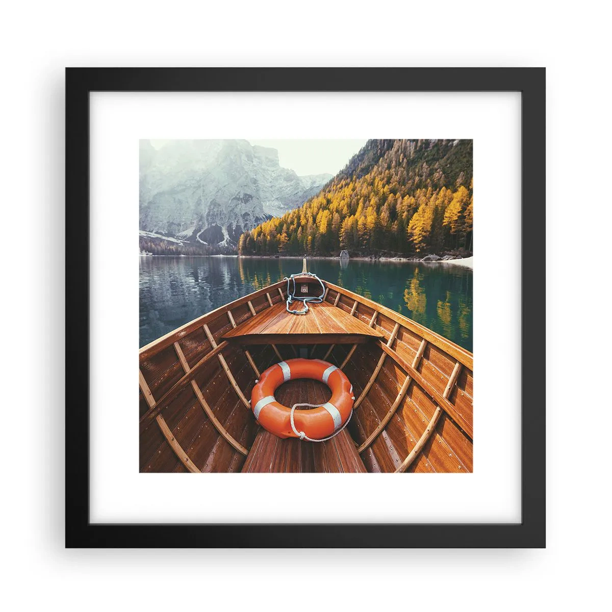 Plakát v černém rámu - Horská túra - 30x30 cm