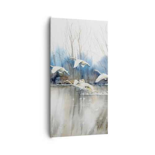 Obraz na plátně - Jako v povídce o divokých labutích - 65x120 cm