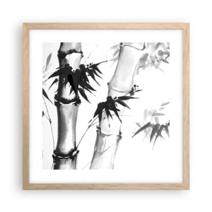 Plakát v rámu světlý dub - Blízký záběr na orient - 40x40 cm