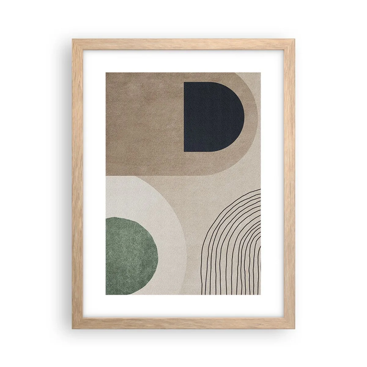 Plakát v rámu světlý dub - Něžnost oválu - 30x40 cm