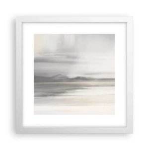 Plakát v bílém rámu - Zamyšlená dálka - 30x30 cm