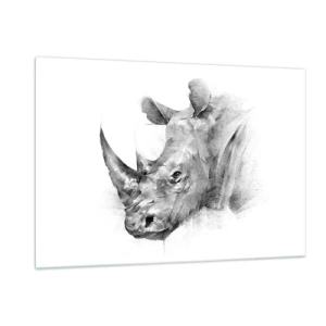 Obraz na skle - Africký portrét - 120x80 cm