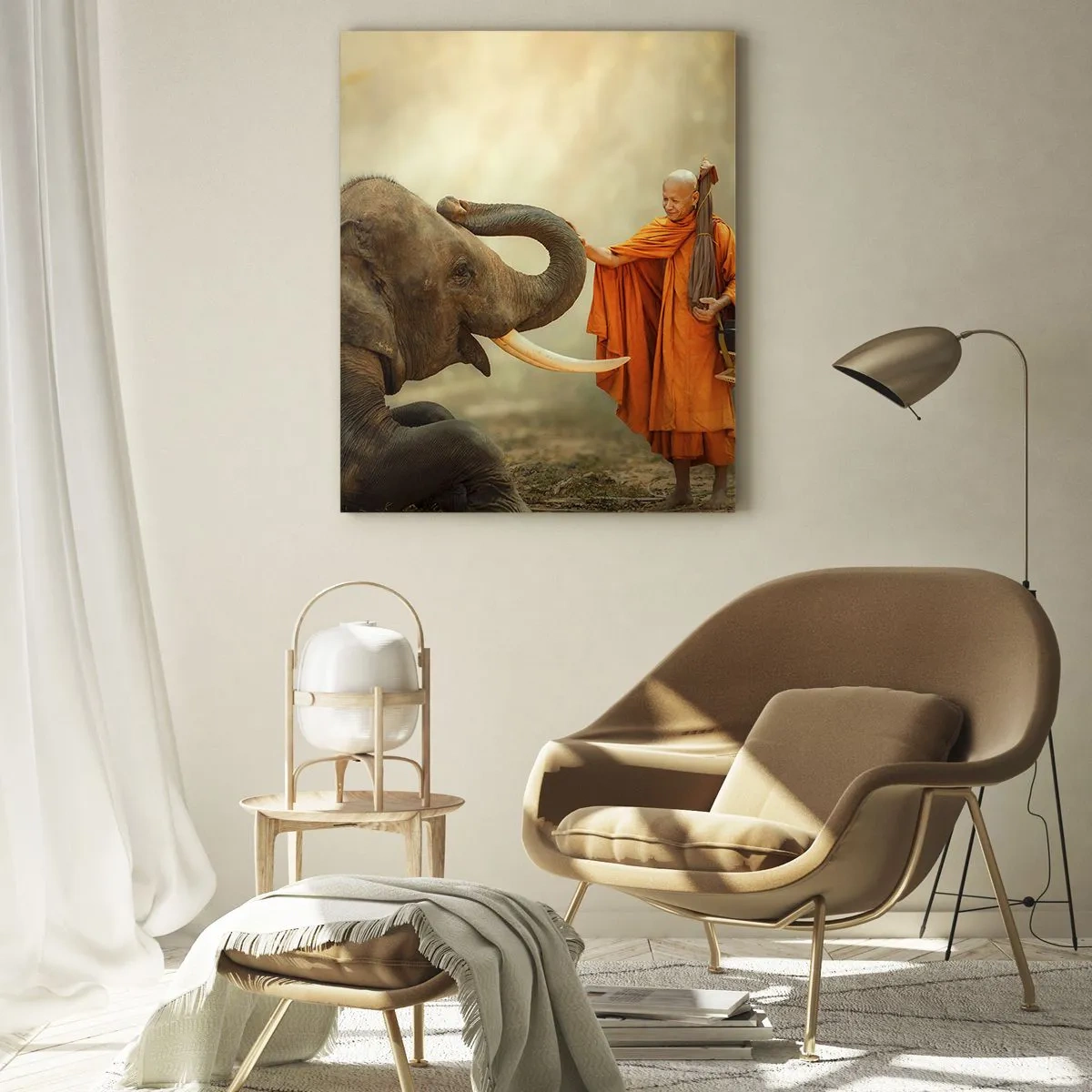 Obraz na skle - Setkání na cestách - 50x70 cm