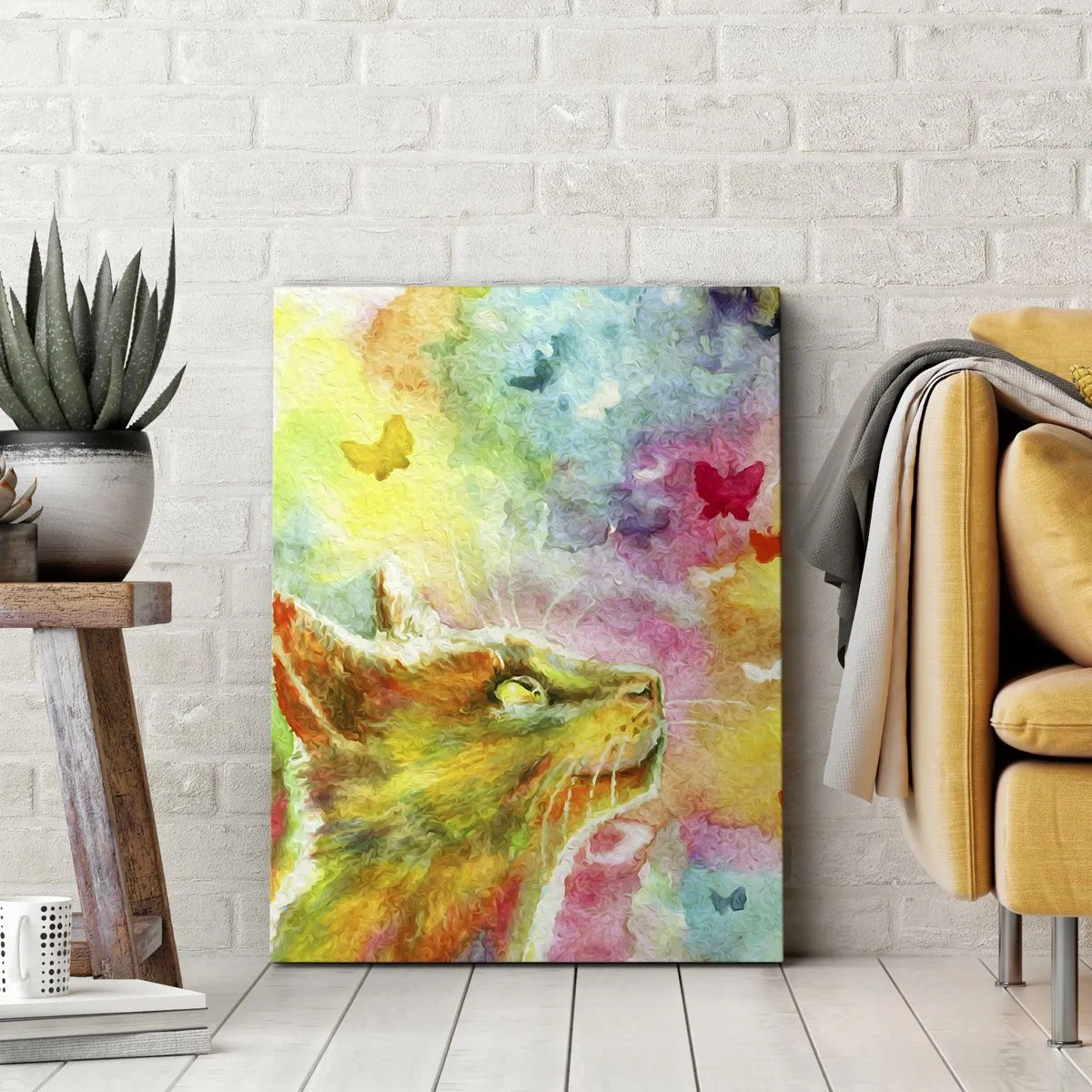 Obraz na plátně - Vymýšlí nesmysly v kočičím ráji - 50x70 cm