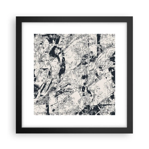 Plakát v černém rámu - Prolínání protikladů - 30x30 cm