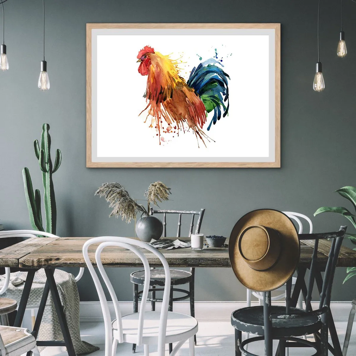 Plakát v rámu světlý dub - Královský šat, královská pýcha - 91x61 cm