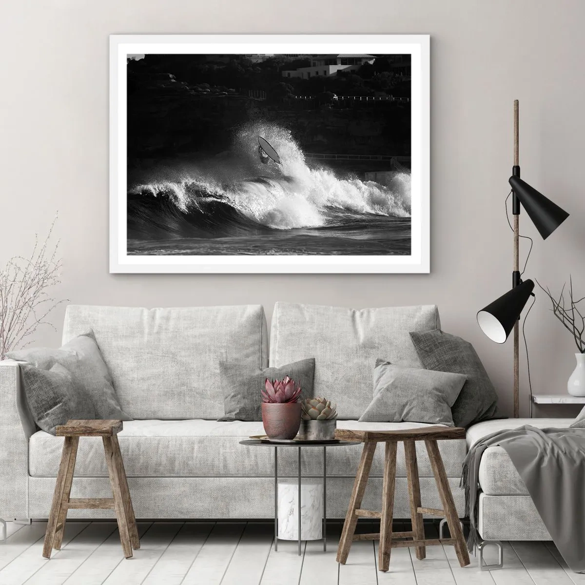 Plakát v bílém rámu - Výzva přijata! - 40x30 cm