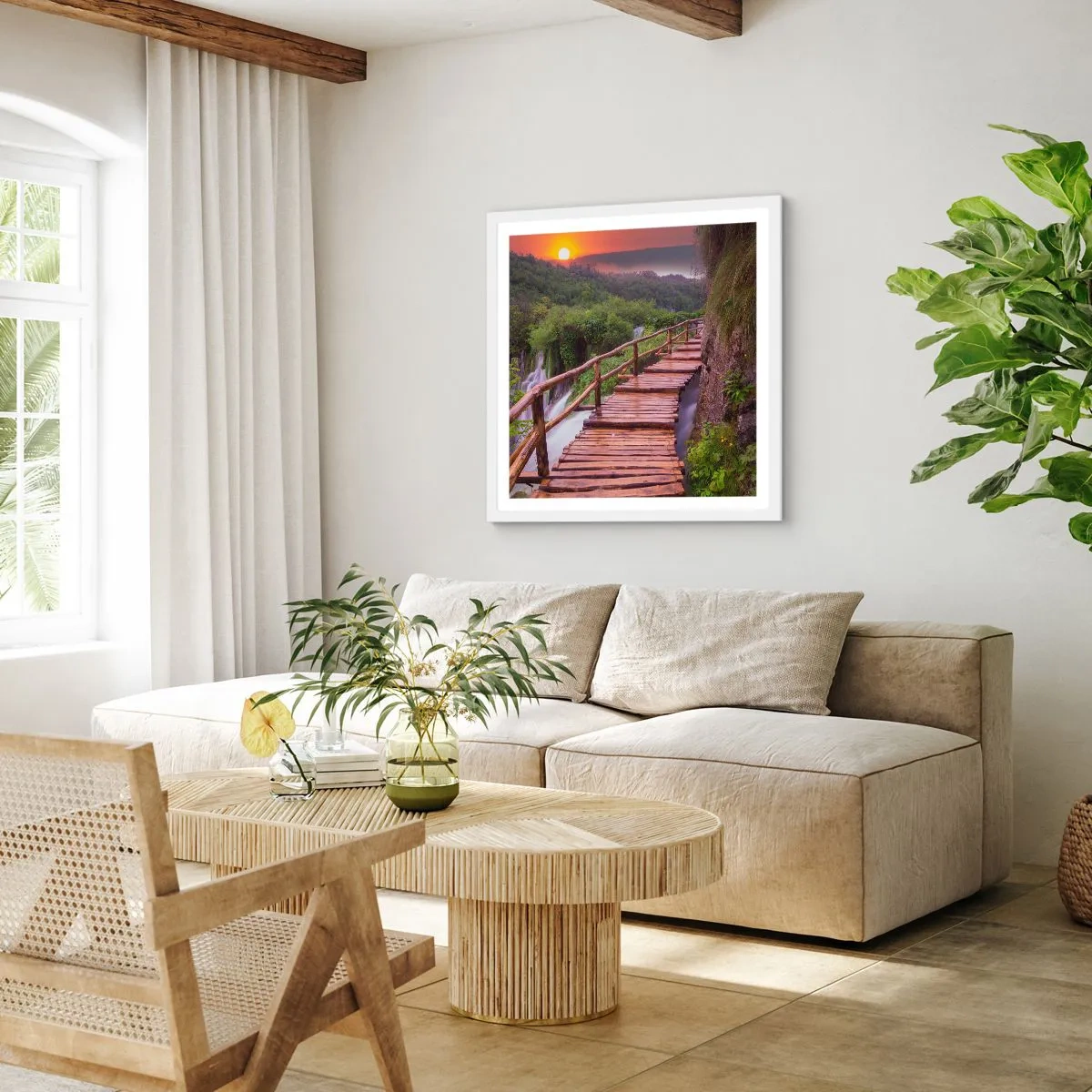 Plakát v bílém rámu - Neuvěřitelná krása - 30x30 cm