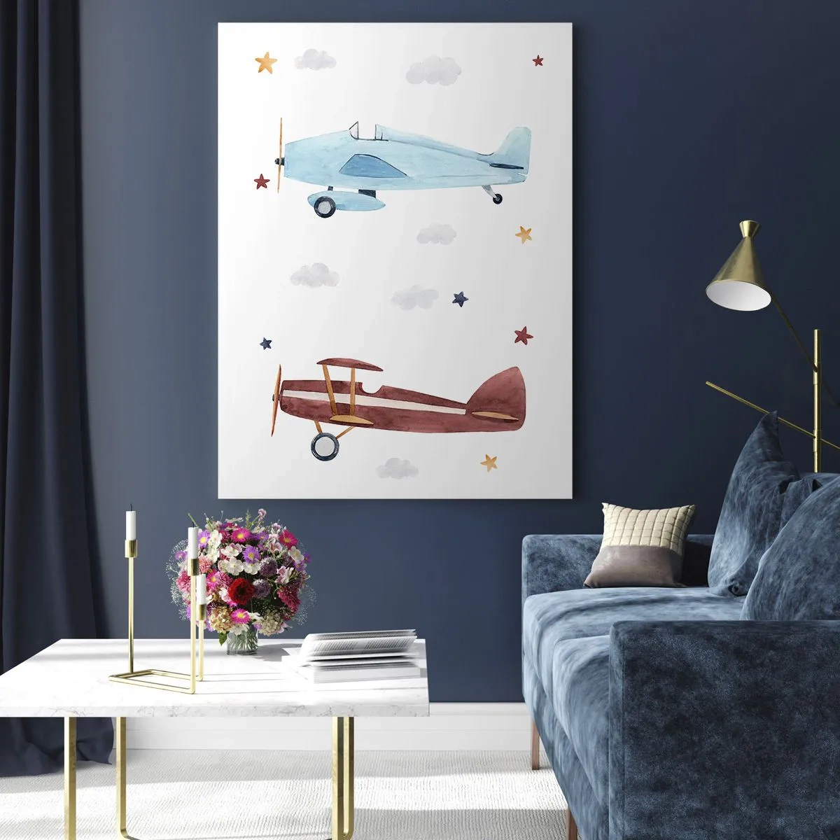 Obraz na skle - Pane pilote, čekáme! - 50x70 cm
