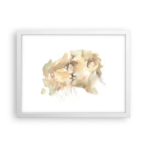 Plakát v bílém rámu - Nalezena polovina? - 40x30 cm