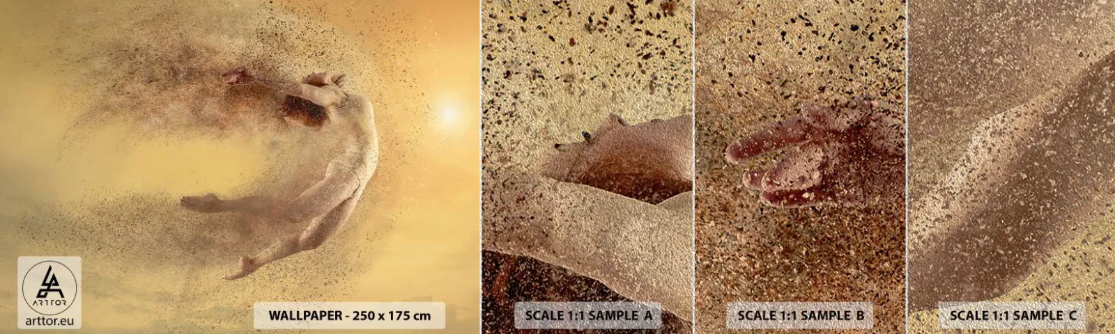 Vzor Fototapety Premium Sand - V tanečním vytržení - Abstrakce, Žena, Grafika - 100x30 cm