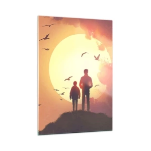 Obraz na skle - Se sluncem tváři v tvář - 50x70 cm