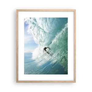 Plakát v rámu světlý dub - Vždy na povrchu - 40x50 cm