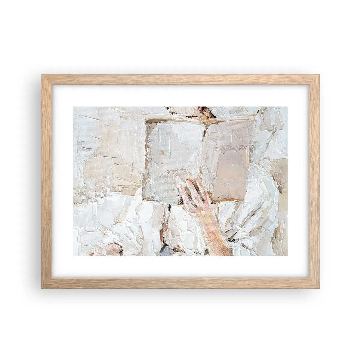 Plakát v rámu světlý dub - V jiném světě - 40x30 cm