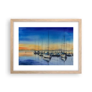 Plakát v rámu světlý dub - Konec dobrého dne - 40x30 cm