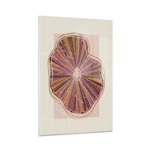 Obraz na skle - Radiální abstrakce - 70x100 cm