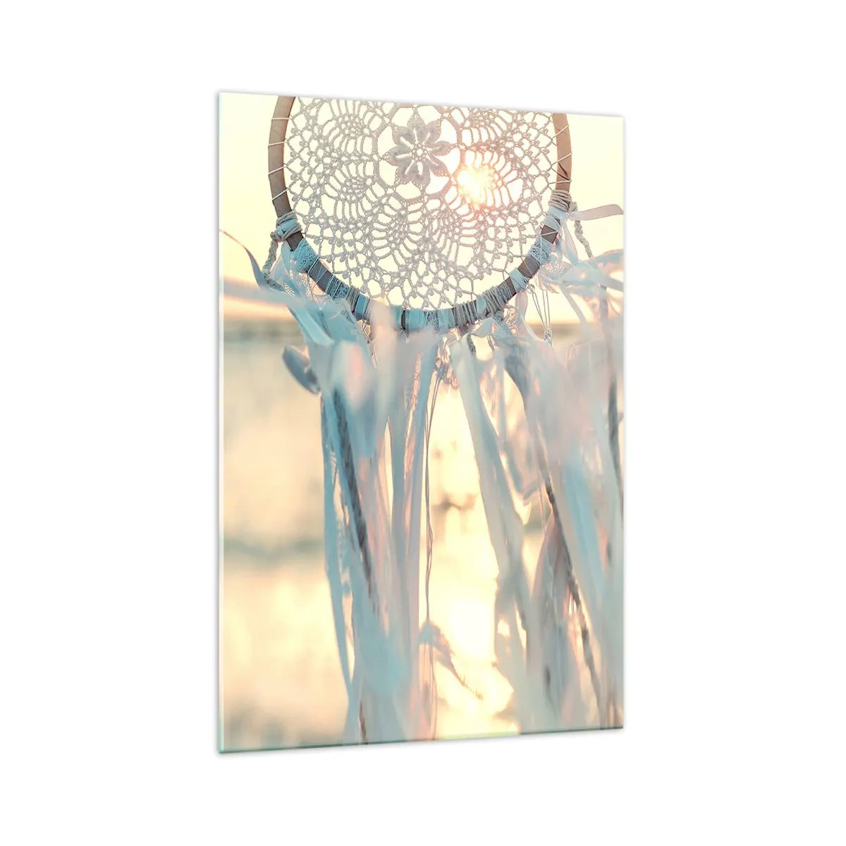 Obraz na skle - Krajkový totem - 70x100 cm