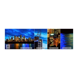 Fototapeta Vzorek Standard Eco - Noc světel a barev - Město, Sydney, Architektura - 100x30 cm
