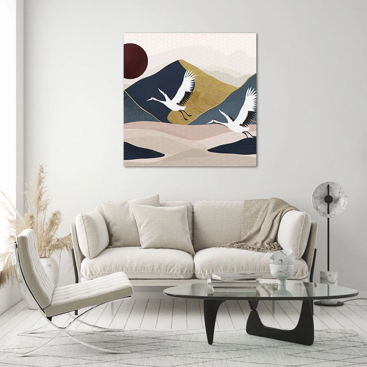 Obraz na skle - Opět uběhl další den - 70x70 cm