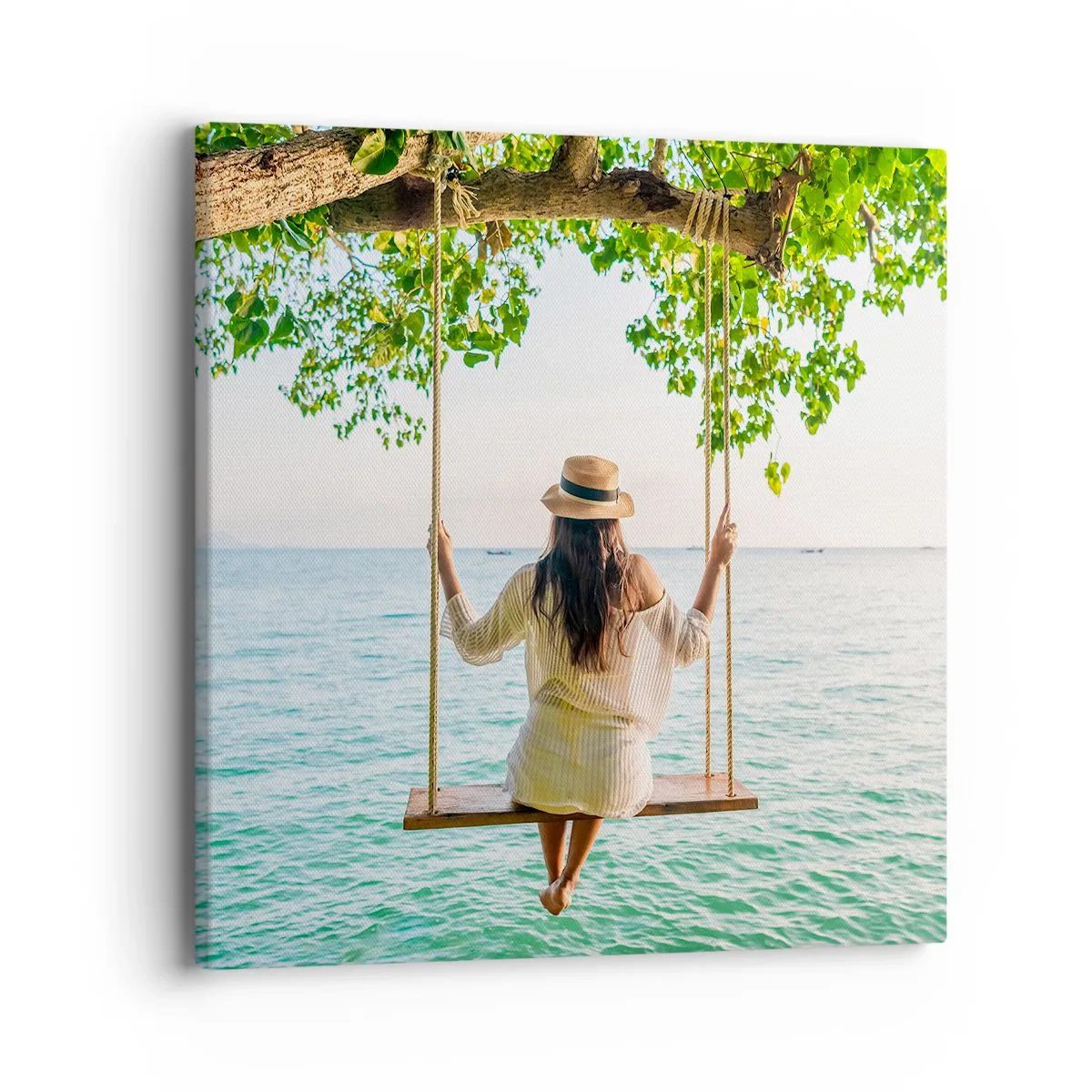 Obraz na plátně - Život je krásný - 40x40 cm