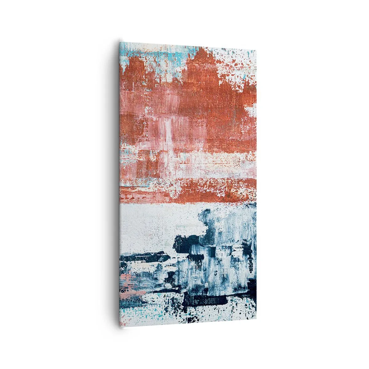 Obraz na plátně - Abstraktní půl na půl - 65x120 cm