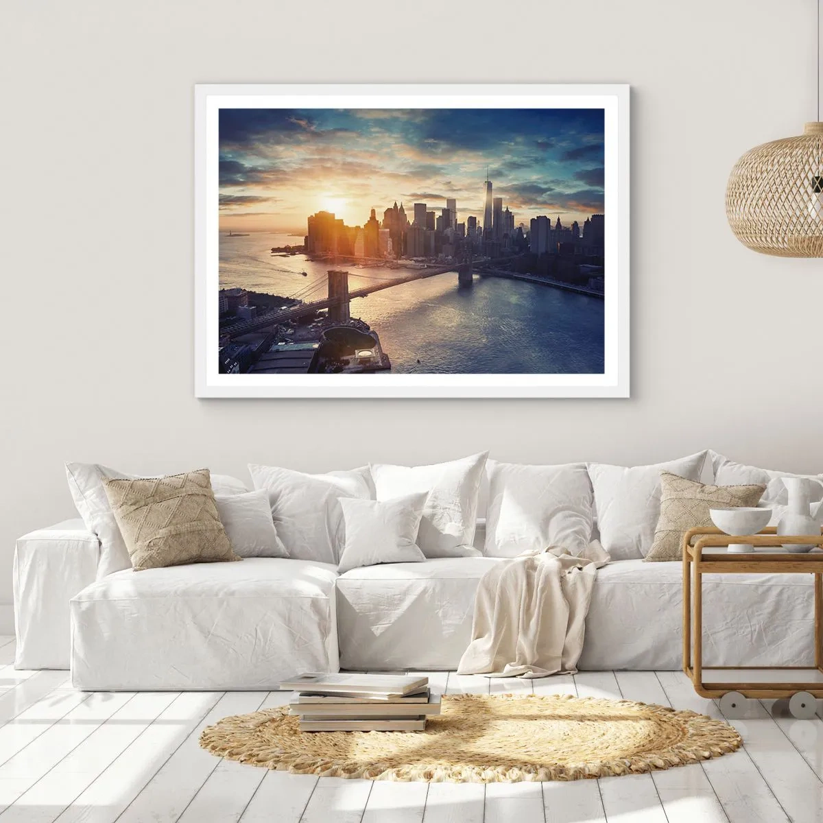Plakát v bílém rámu - Pomník kultury Západu - 91x61 cm
