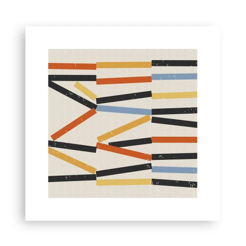 Plakát - Kompozice na úrovni - 30x30 cm